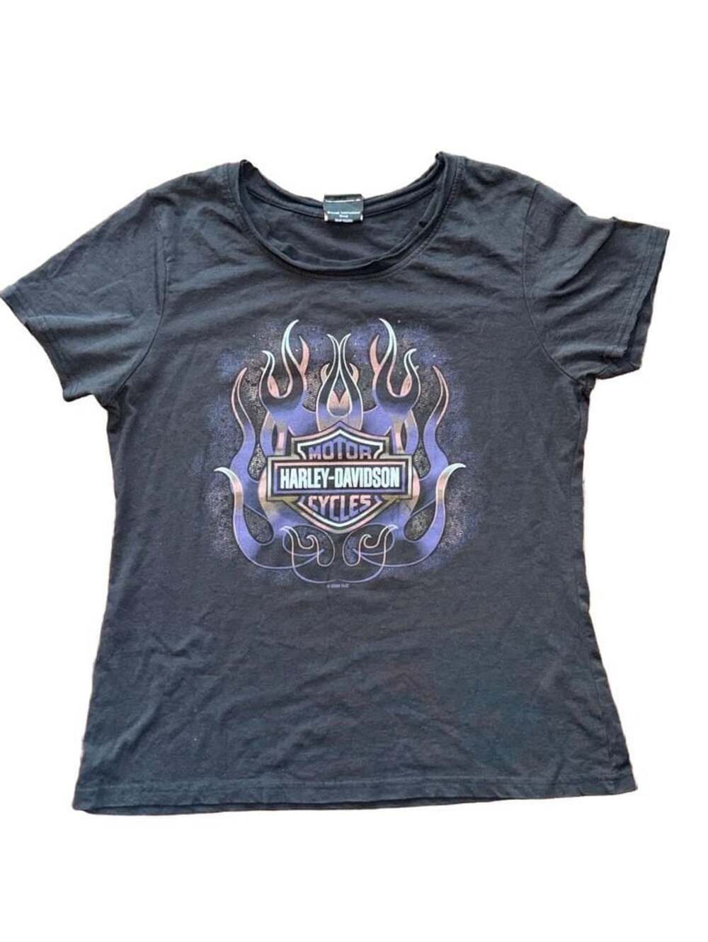 Harley-Davidson Warhorse Ocala Florida T-Shirt Black Graphic Short Sleeve